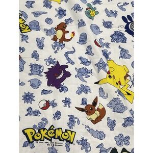 Vintage Pokemon Pikachu Fabric Springs Industries, Inc Nintendo 45"x142" 4 Yards